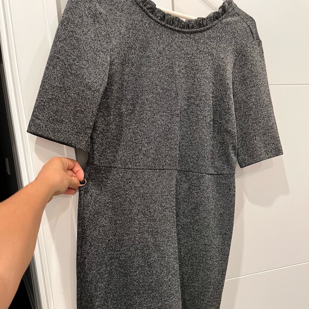 Ann Taylor great work dress. All elastic. Very forgiving and slimming